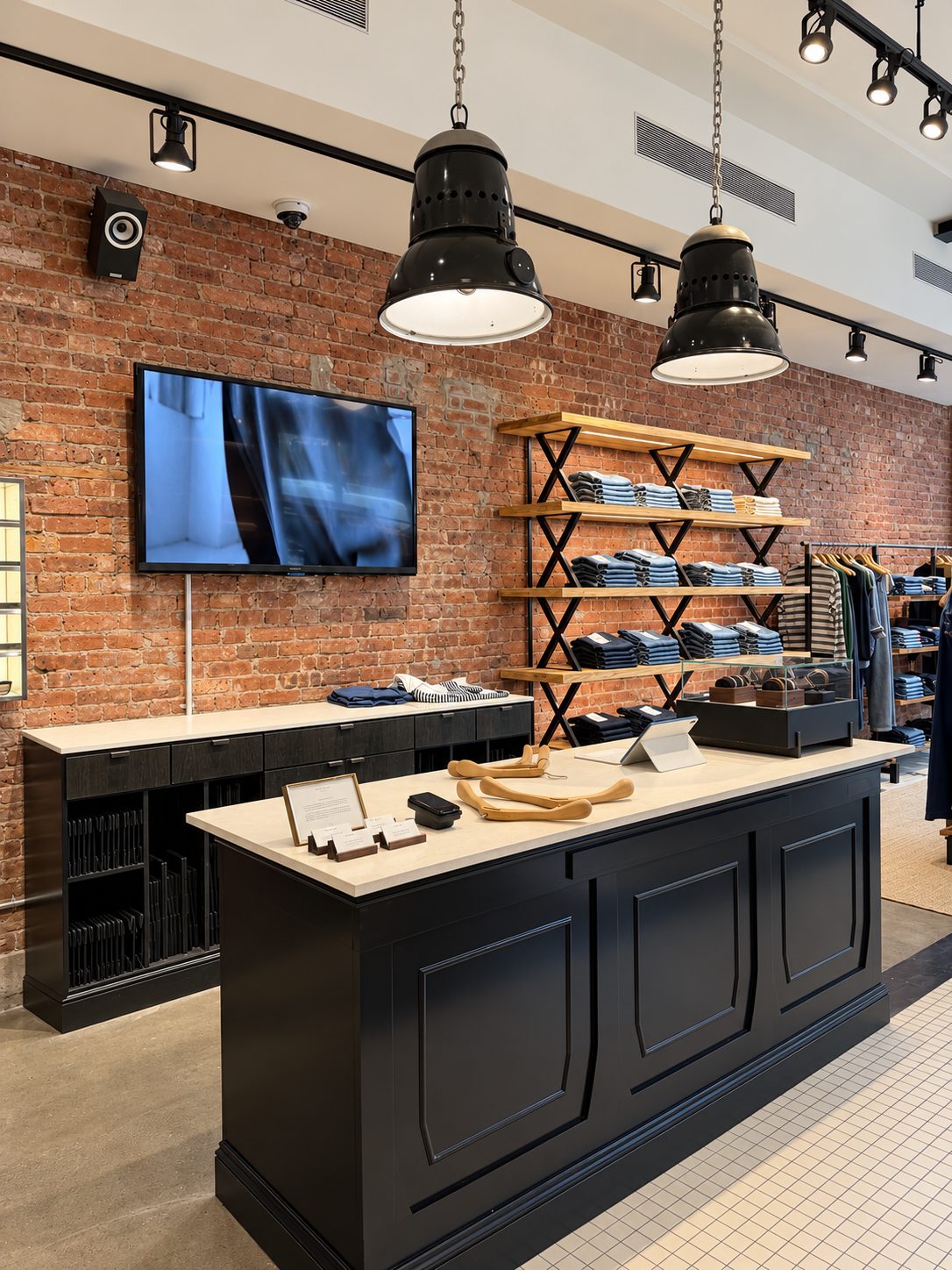 Rag & Bone Brooklyn custom millwork cash wrap